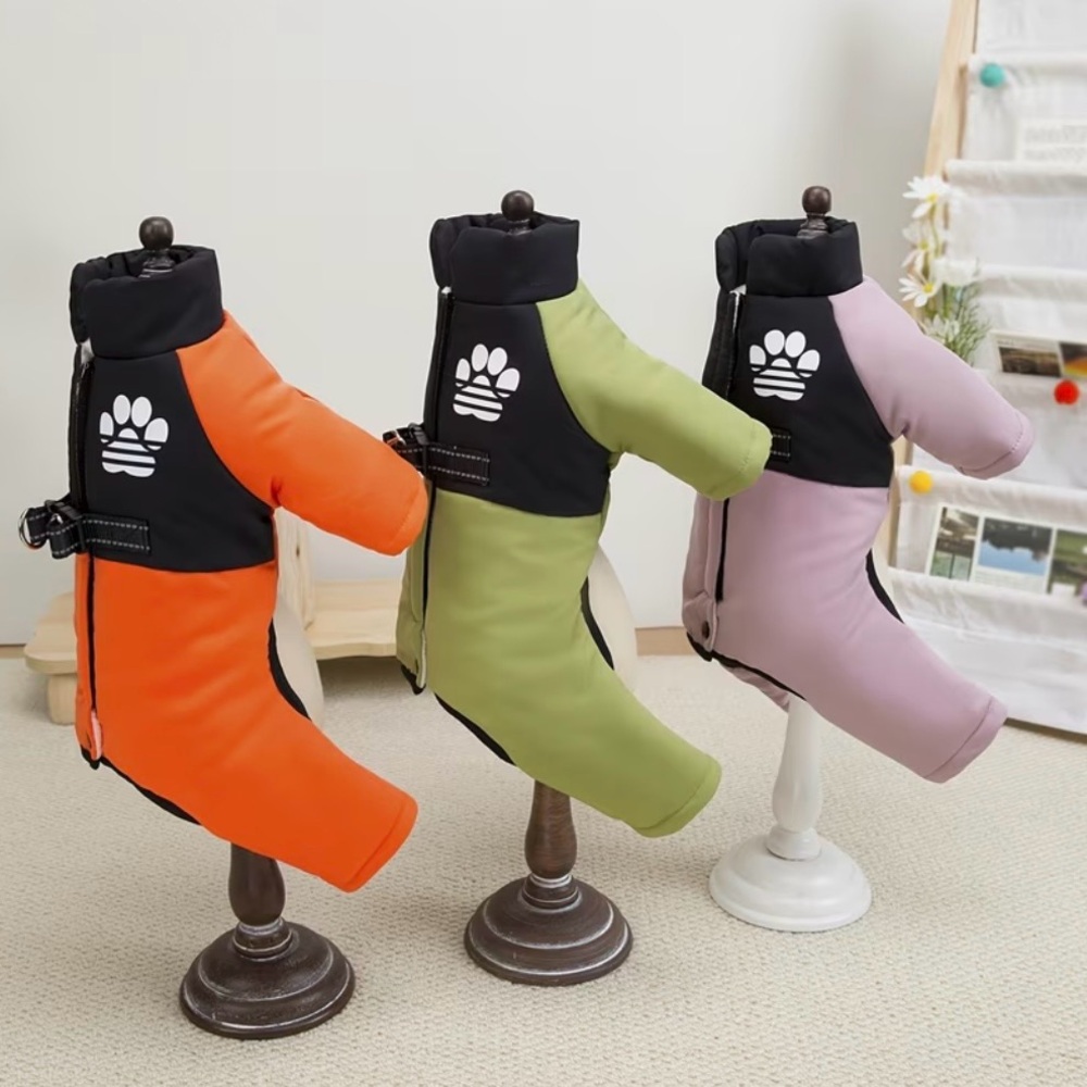 DOG WINTER JUMPSUIT IN LILAC & BLACK - BRAND NEW - Picture 5 of 10